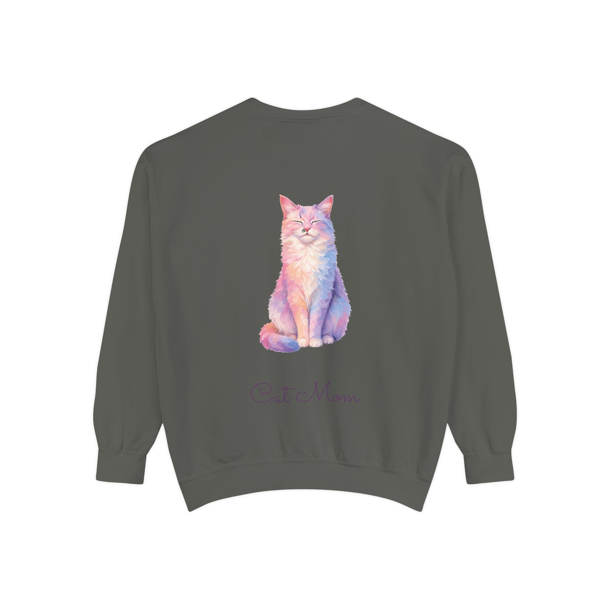 Cat Mom Shirt, Pastel Painterly Cat Tee, Cute Cat Lover Gift, Cat Owner Sweatshirt for Her