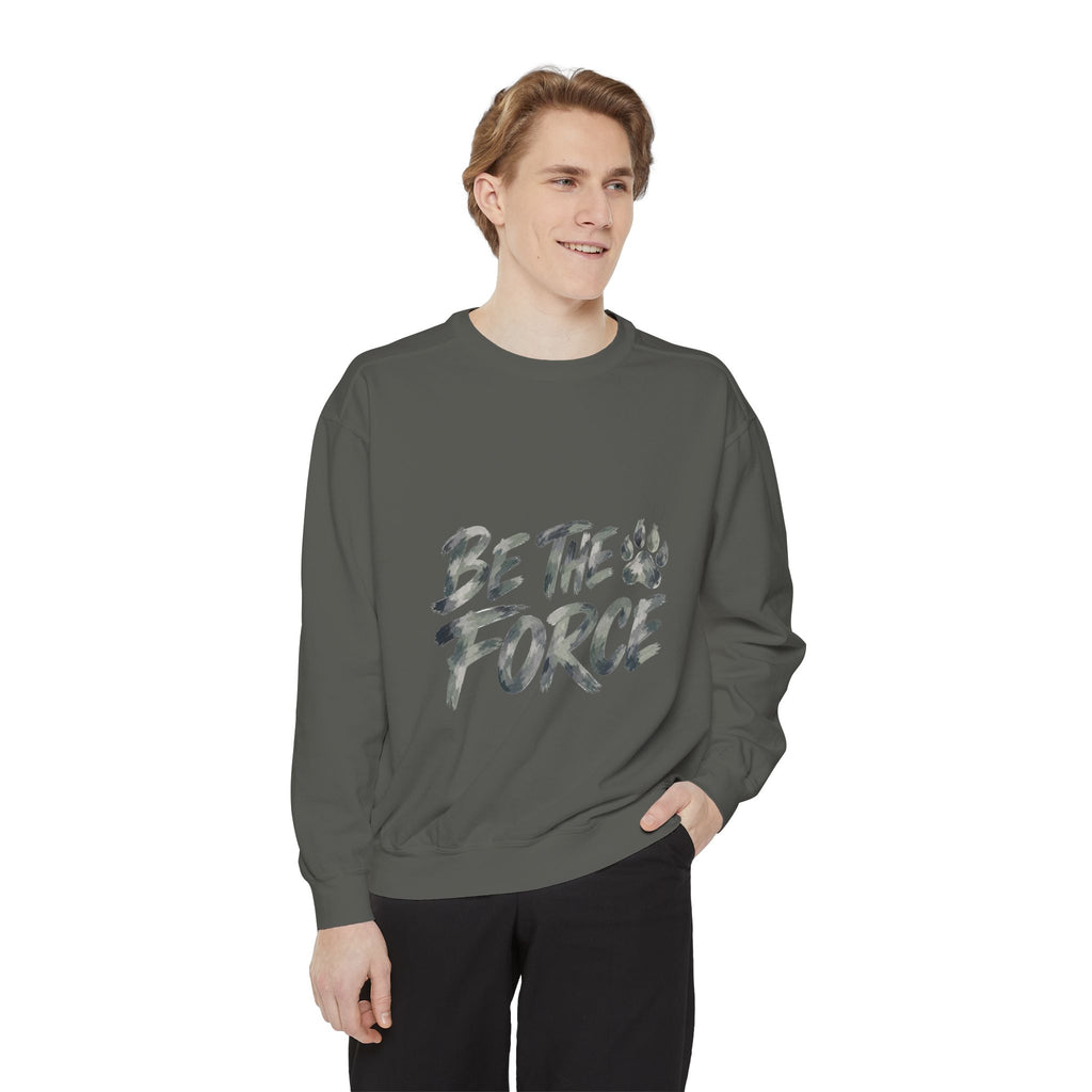 Be The Force Shirt, Camo Motivational Tee, Inspirational Encouragement Gift, Positive Vibes Paw Print Sweatshirt