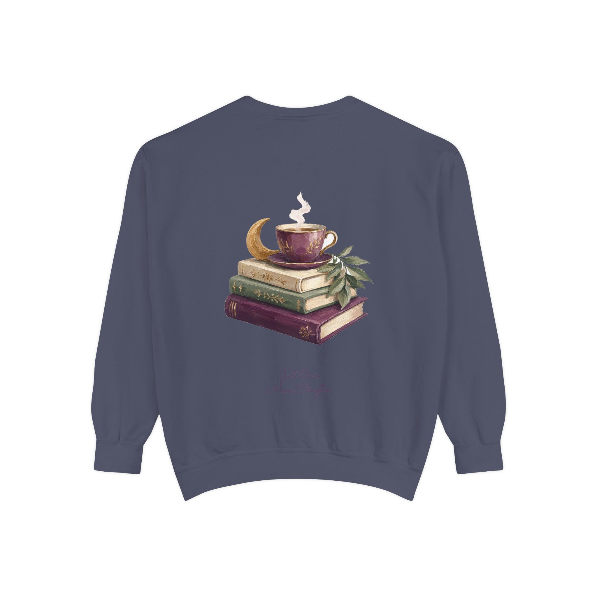 Just One More Chapter Shirt, Bookish Reader Tee, Book Lover Cozy Gift, Painterly Reading Sweatshirt