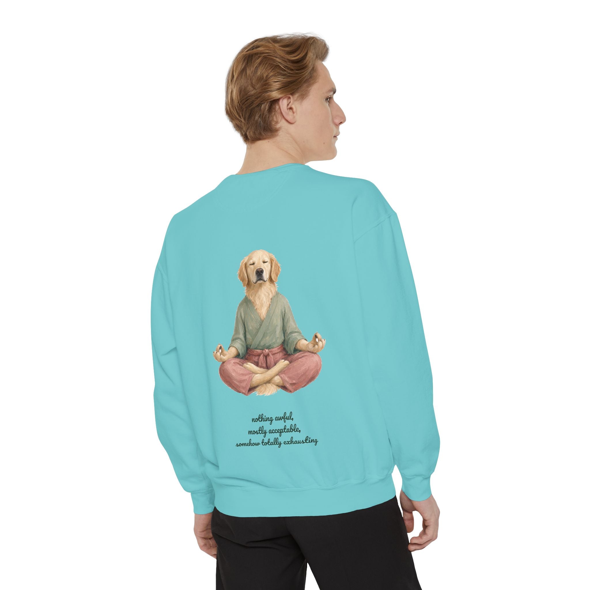 Yoga Dog Shirt, Namaste Zen Dog Tee, Funny Meditation Dog Mom Gift, Painterly Dog Lover Sweatshirt