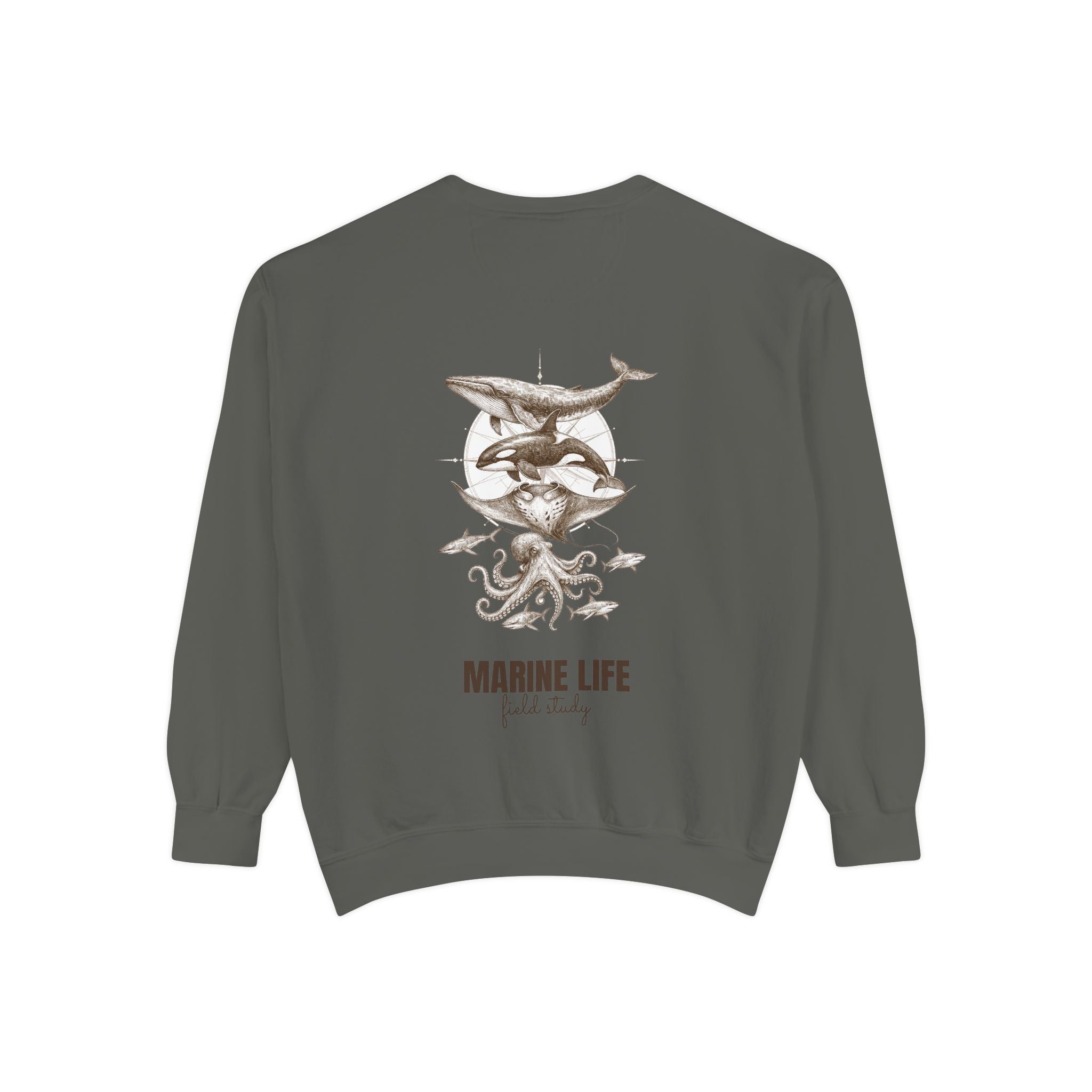 Ocean Life Sketch Shirt, Vintage Marine Animals Tee, Sailor Journal Sea Life Gift, Nautical Ocean Lover Sweatshirt