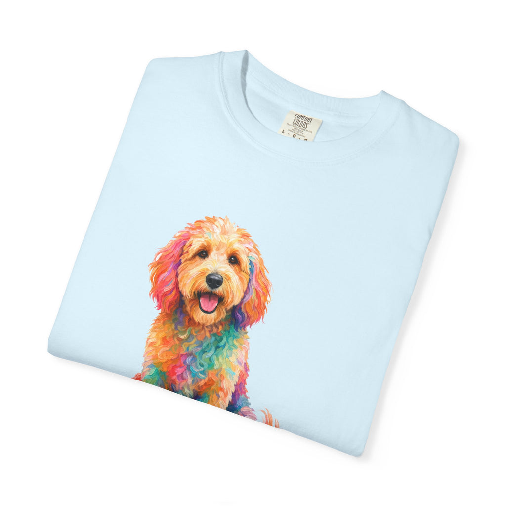 Goldendoodle Shirt, My Emotional Support Human Is Offline Tee, Funny Doodle Dog Mom Gift, Painterly Dog Lover Sweatshirt