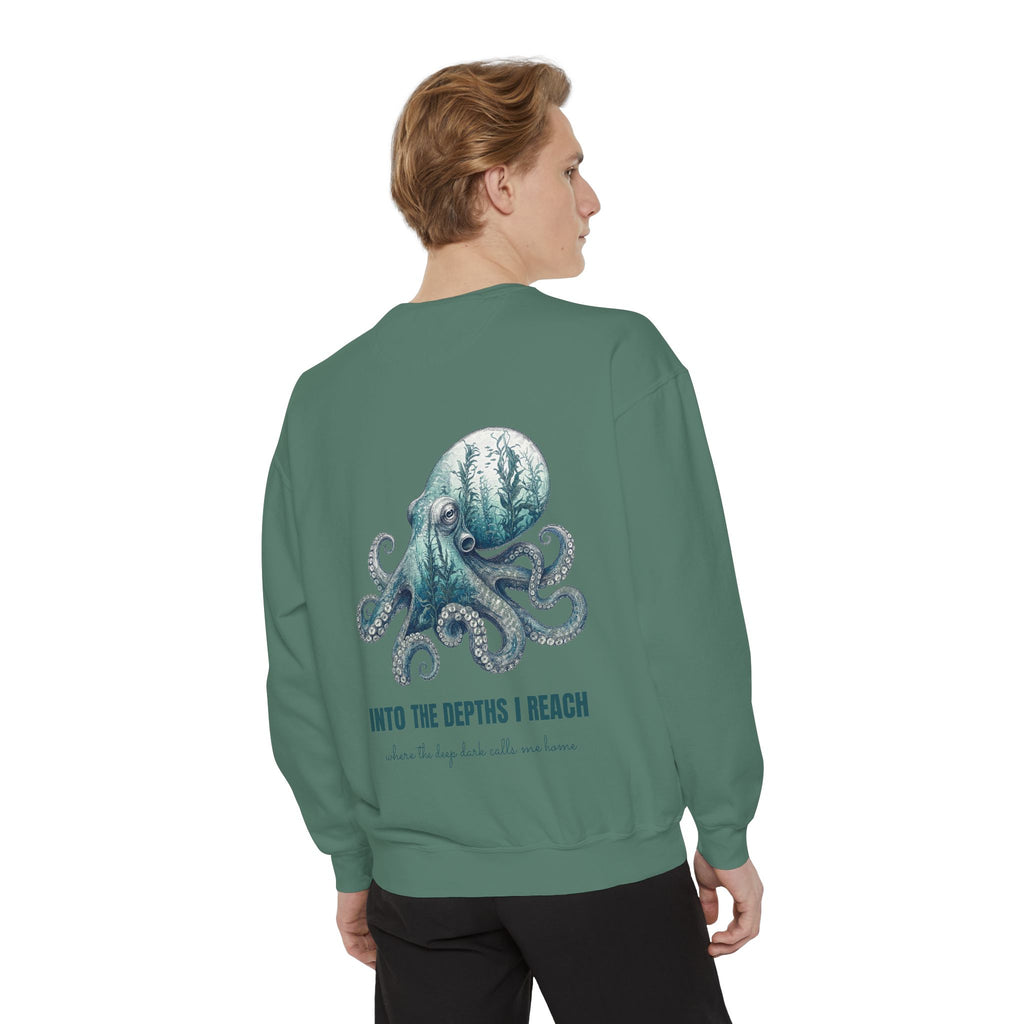 Into the Depths I Reach Shirt, Octopus Double Exposure Tee, Ocean Diver Sea Life Gift, Nautical Marine Sweatshirt