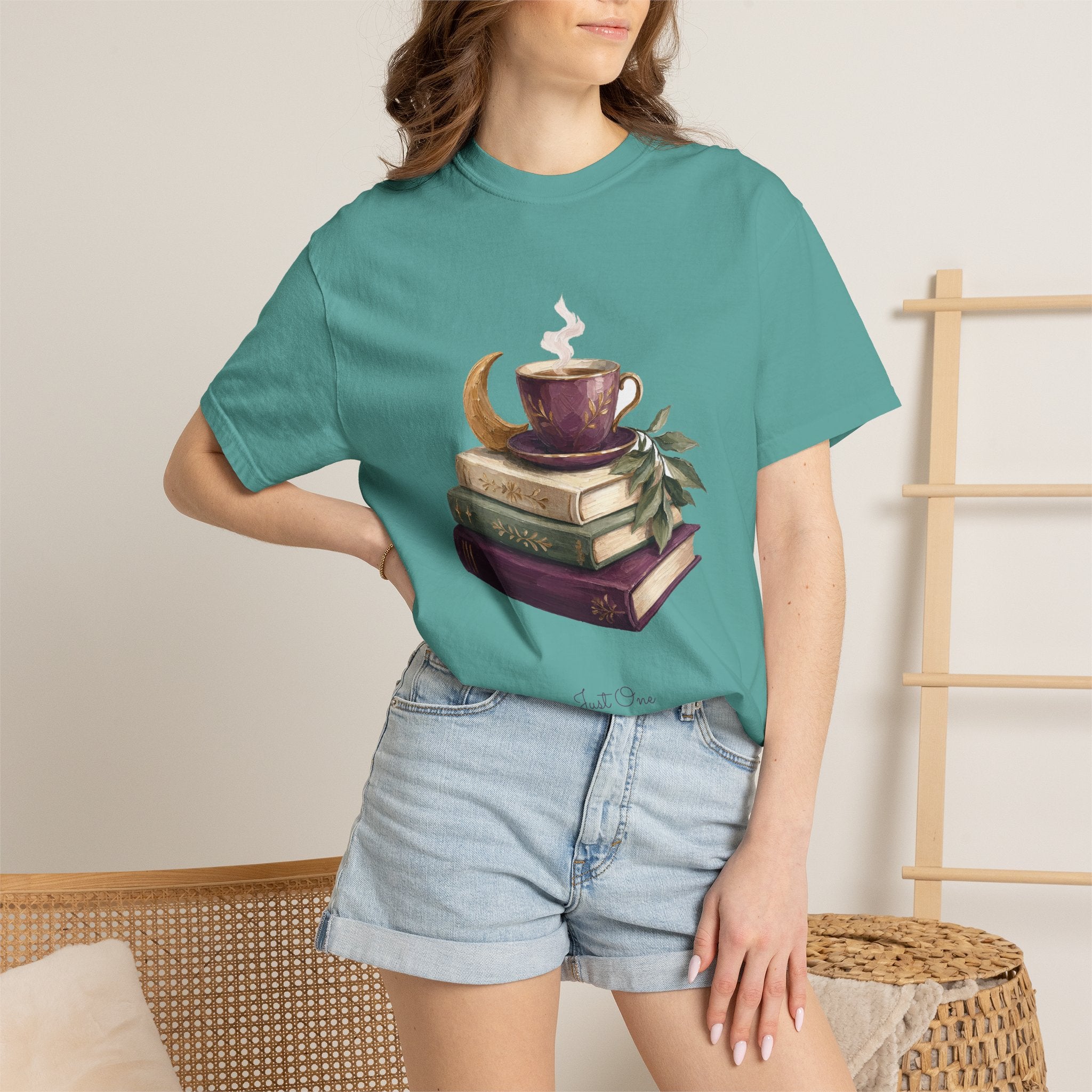 Just One More Chapter Shirt, Bookish Reader Tee, Book Lover Cozy Gift, Painterly Reading Sweatshirt