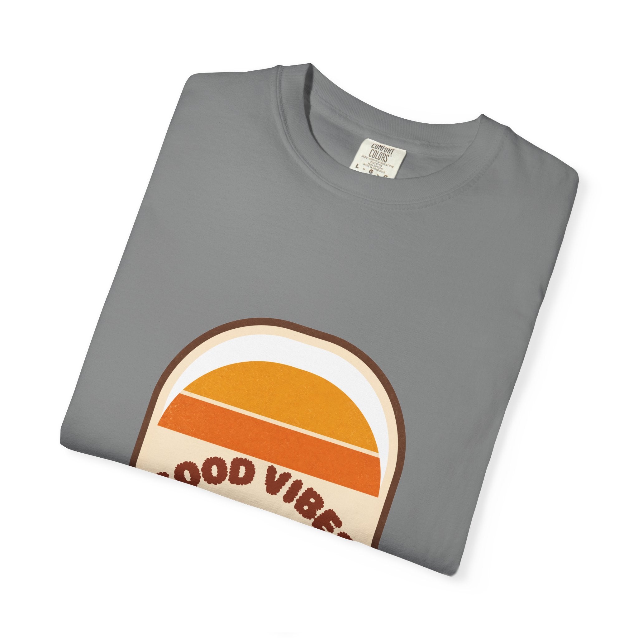 Good Vibes Retro Sunset Shirt, 70s Aesthetic Tee, Vintage Sunset Stripes Gift, Groovy Summer Sweatshirt
