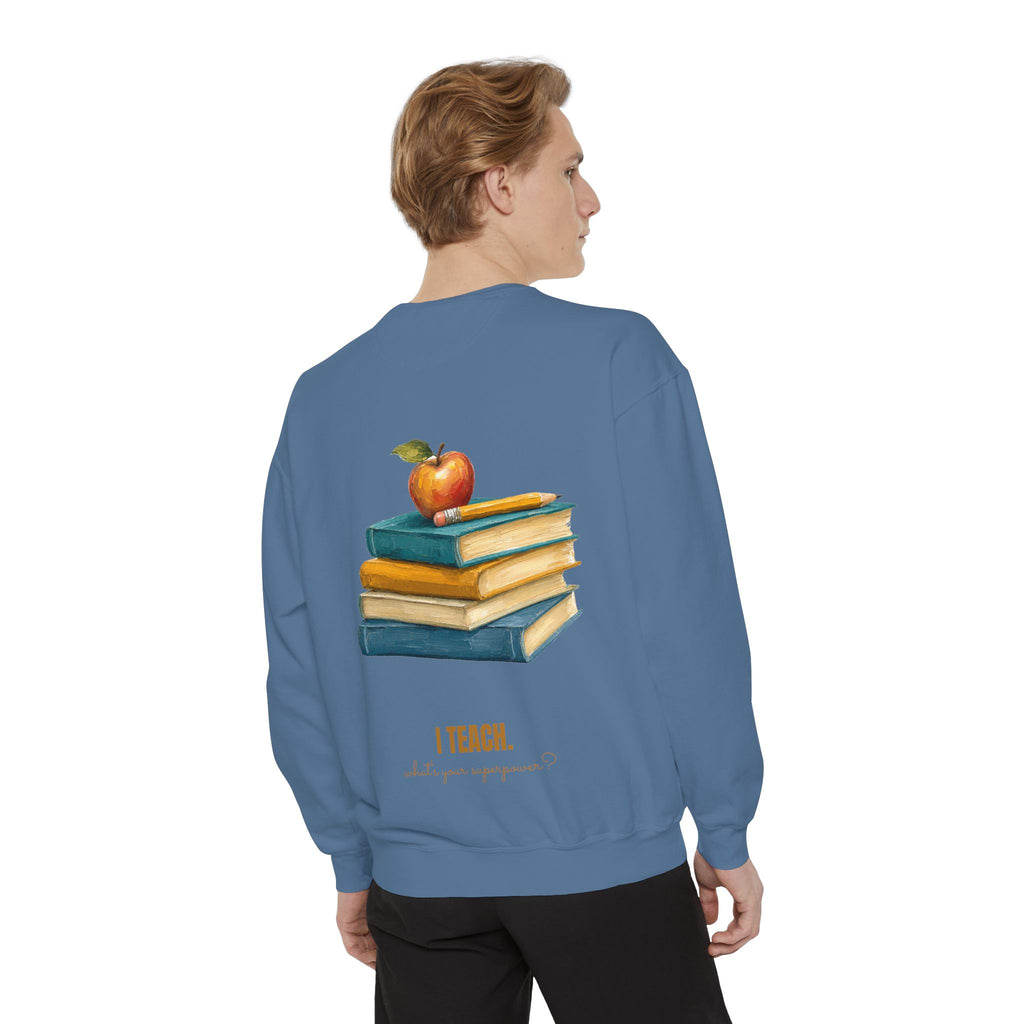 Teacher Shirt, I Teach What's Your Superpower Tee, Teacher Appreciation Gift, Painterly Back to School Sweatshirt