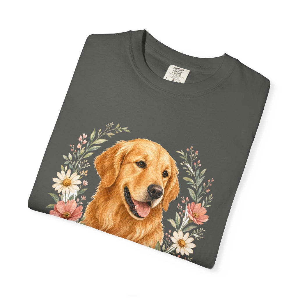 Golden Retriever Grandma Shirt, Golden Grandma Tee, Dog Grandma Gift, Wildflower Dog Lover Sweatshirt