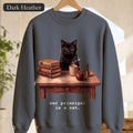 Our Principal Is A Cat Sweatshirt, Funny Homeschool Mom Crewneck, Homeschool Family Cat Sweatshirt, Homeschool Gift