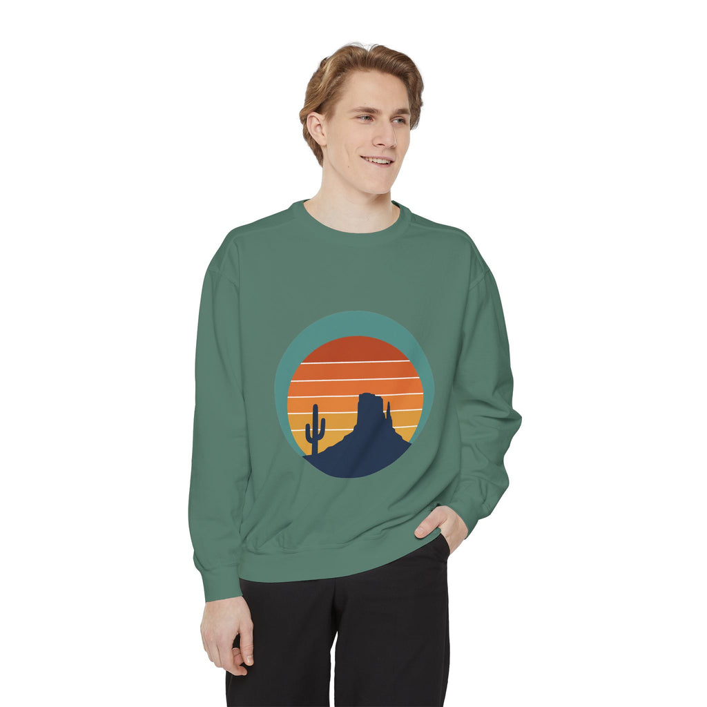 Retro Sunset Desert Shirt, Vintage Cactus Tee, Southwest Nature Gift, 70s Landscape Sweatshirt