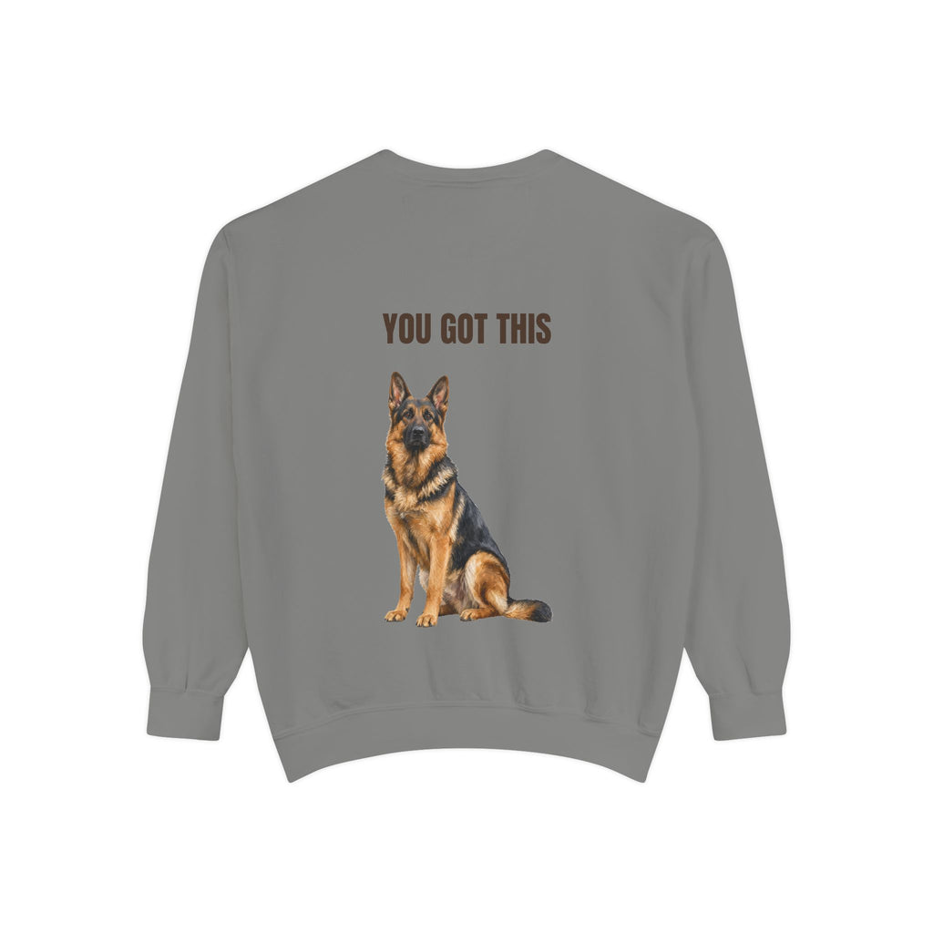 You Got This German Shepherd Shirt, GSD Dog Lover Motivational Tee, Encouragement Dog Mom Gift, Painterly Dog Sweatshirt