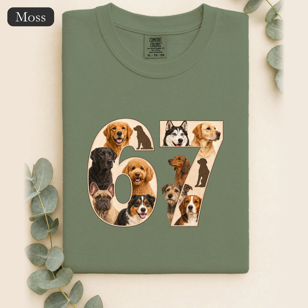 67 Dogs Shirt, Funny 67 Meme Dog Tee, Trendy Dog Number Gift, Dog Lover Sweatshirt
