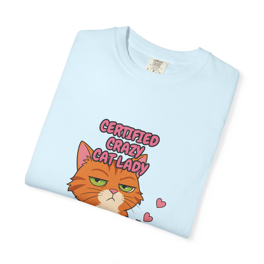 Certified Crazy Cat Lady Shirt, Orange Cat Mom Tee, Ginger Cat Lover Gift, Funny Cat Owner Sweatshirt
