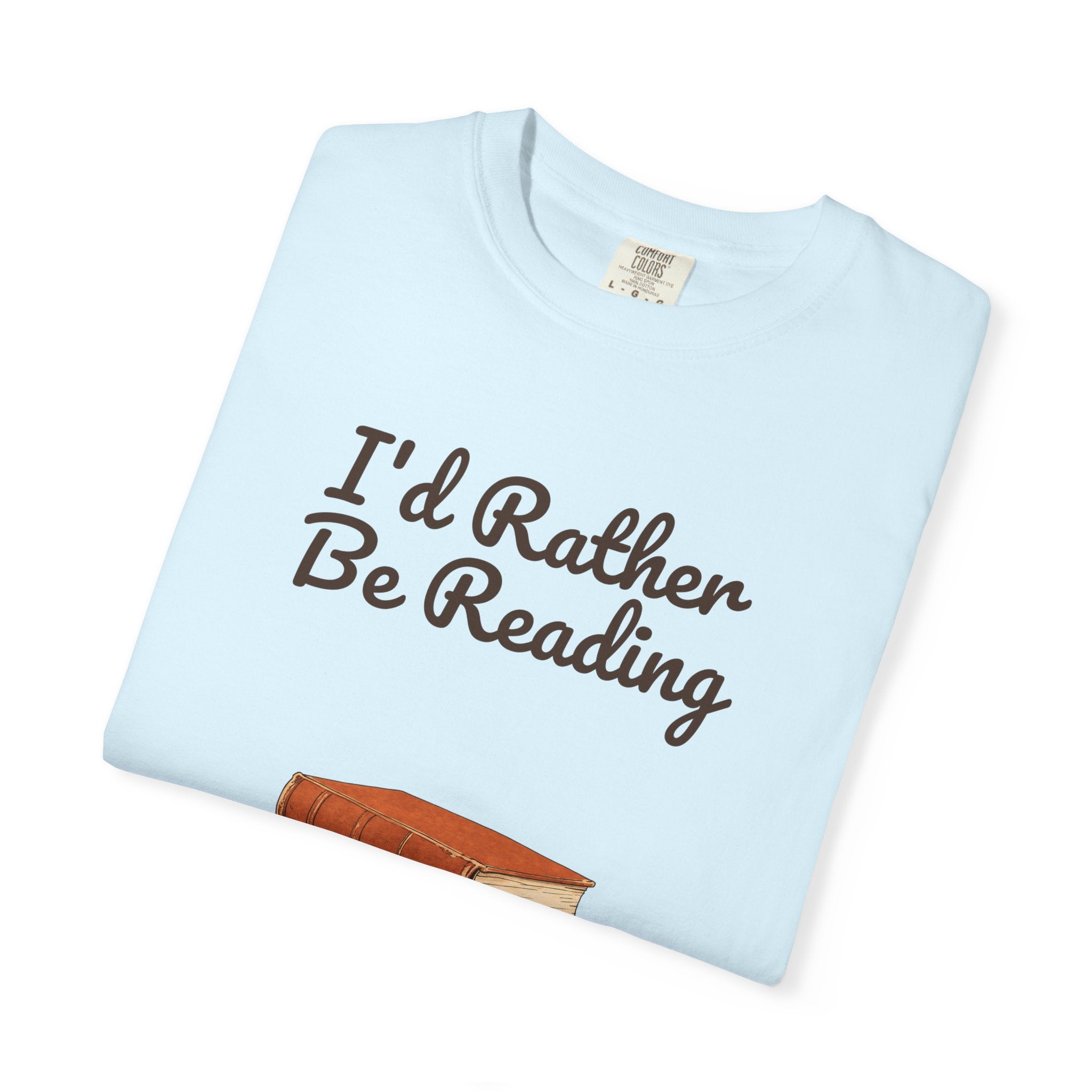 I'd Rather Be Reading Shirt, Book Lover Tee, Bookish Reader Gift, Cozy Sunflower Reading Sweatshirt