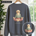 Yoga Dog Shirt, Namaste Zen Dog Tee, Funny Meditation Dog Mom Gift, Painterly Dog Lover Sweatshirt