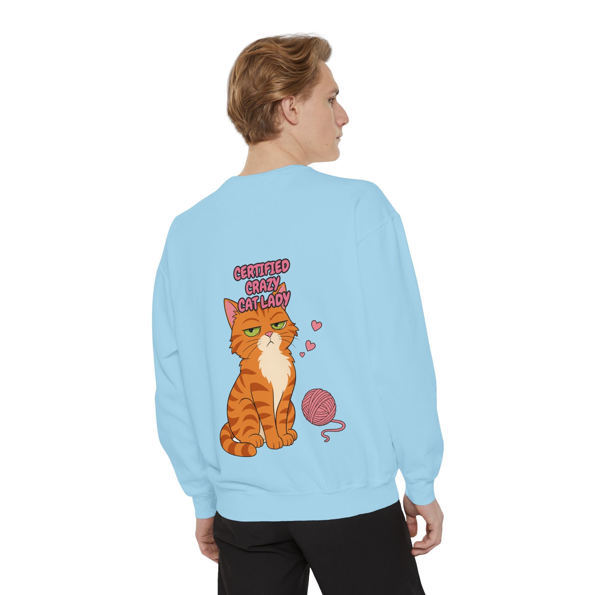 Certified Crazy Cat Lady Shirt, Orange Cat Mom Tee, Ginger Cat Lover Gift, Funny Cat Owner Sweatshirt