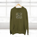Camo OI Fleece Hoodie — Woodland Camo Pullover, Organic Intervention