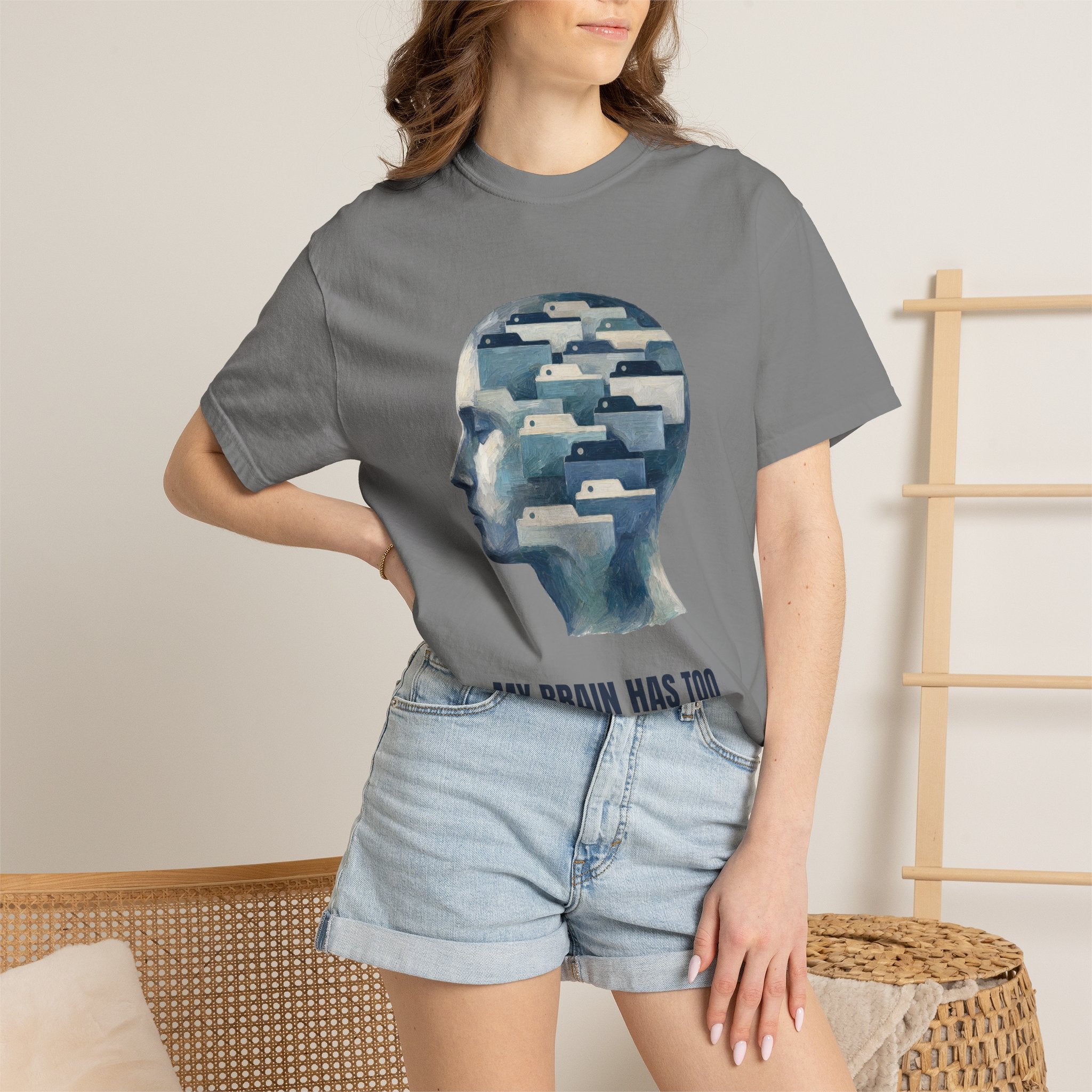 My Brain Has Too Many Tabs Open Shirt, Funny ADHD Tech Tee, Overwhelmed Programmer Gift, Sarcastic Sweatshirt