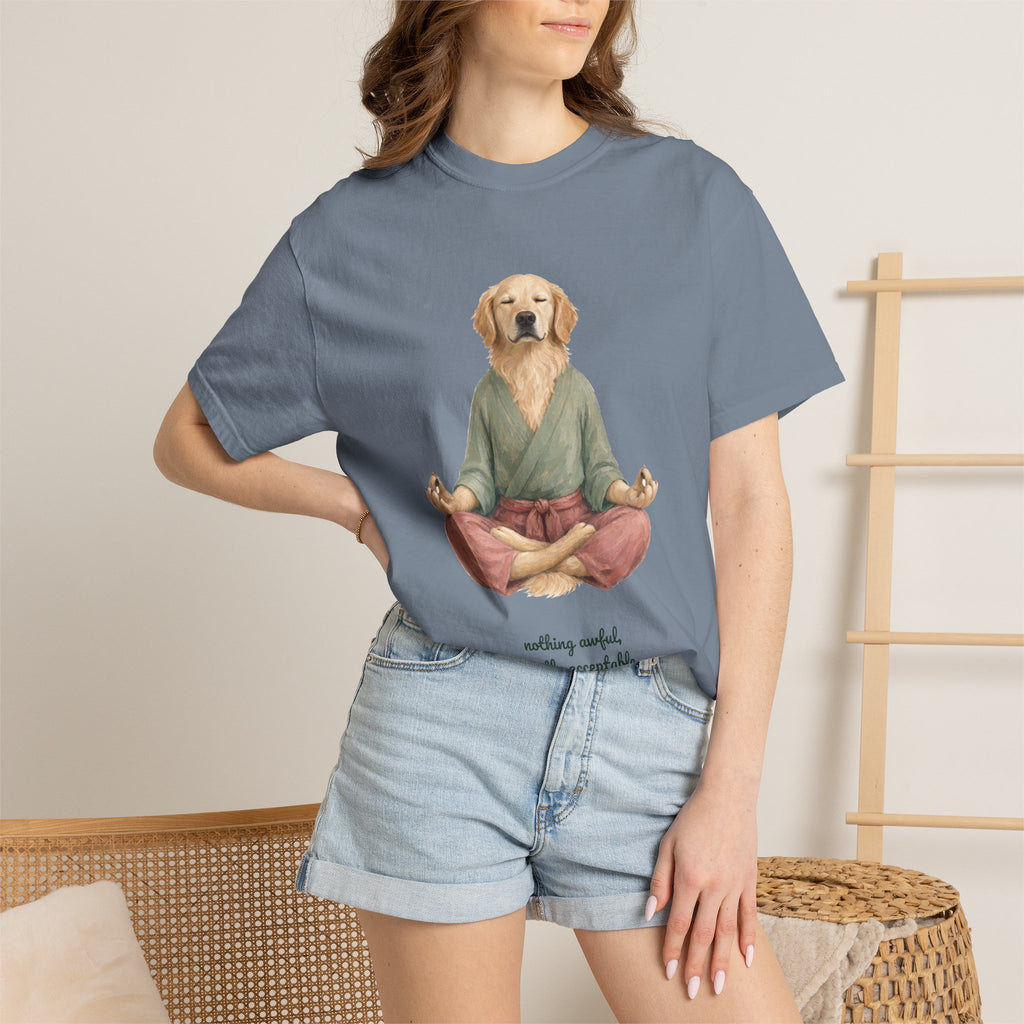 Yoga Dog Shirt, Namaste Zen Dog Tee, Funny Meditation Dog Mom Gift, Painterly Dog Lover Sweatshirt
