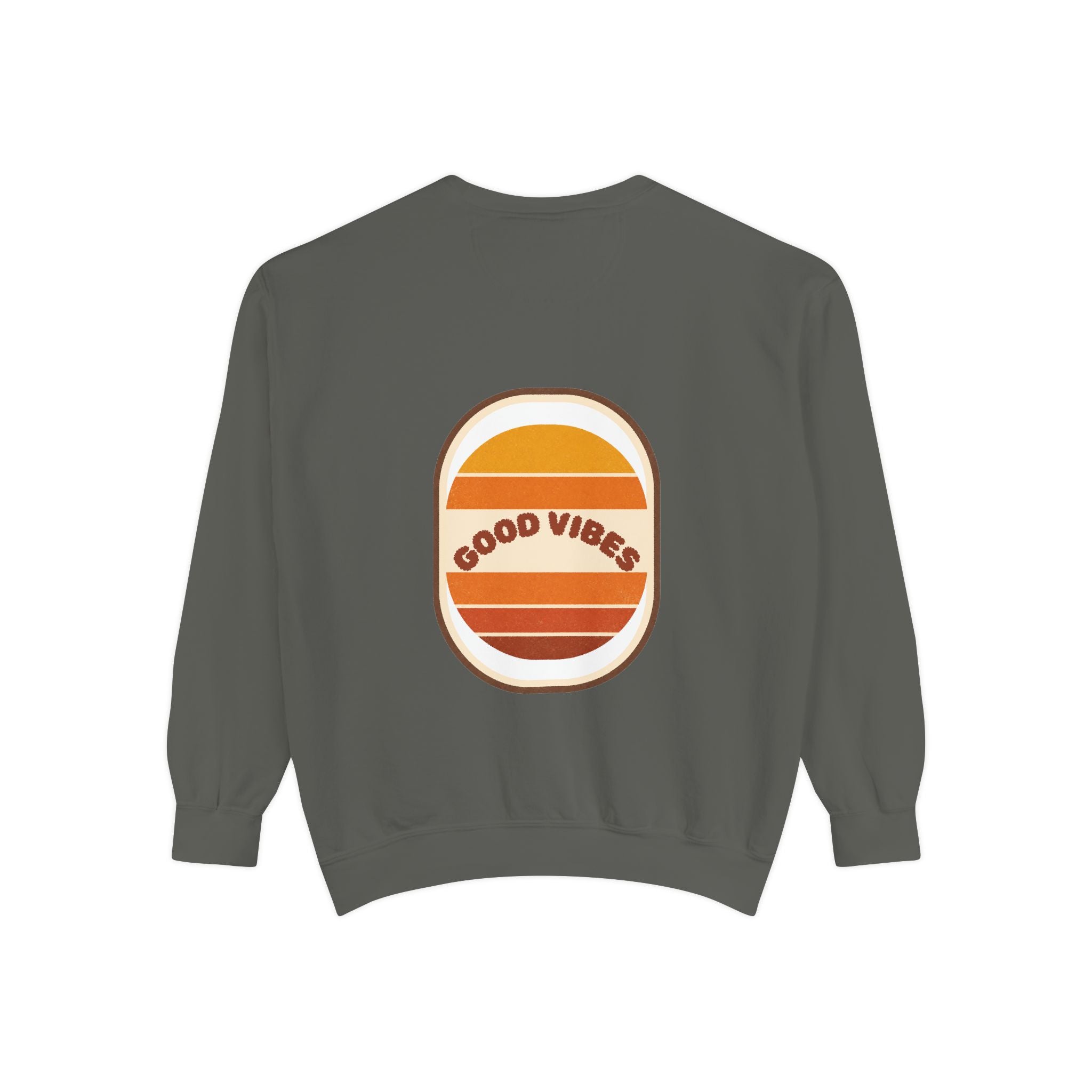Good Vibes Retro Sunset Shirt, 70s Aesthetic Tee, Vintage Sunset Stripes Gift, Groovy Summer Sweatshirt