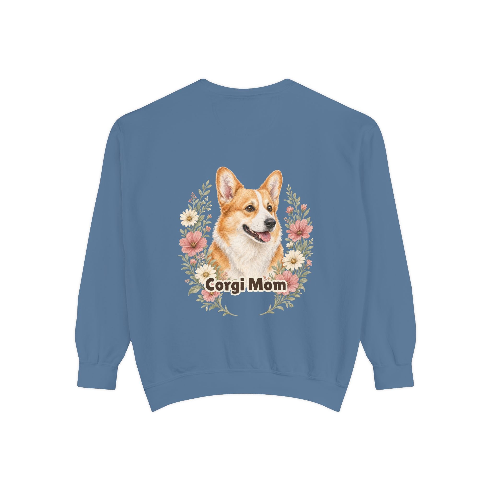 Corgi Mom Shirt, Corgi Mama Tee, Dog Mom Gift, Wildflower Corgi Lover Sweatshirt, Cute Dog Owner Gift