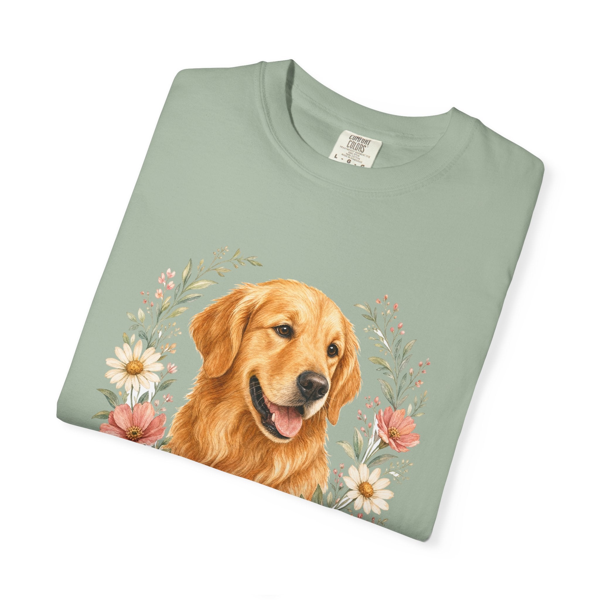 Golden Retriever Grandma Shirt, Golden Grandma Tee, Dog Grandma Gift, Wildflower Dog Lover Sweatshirt