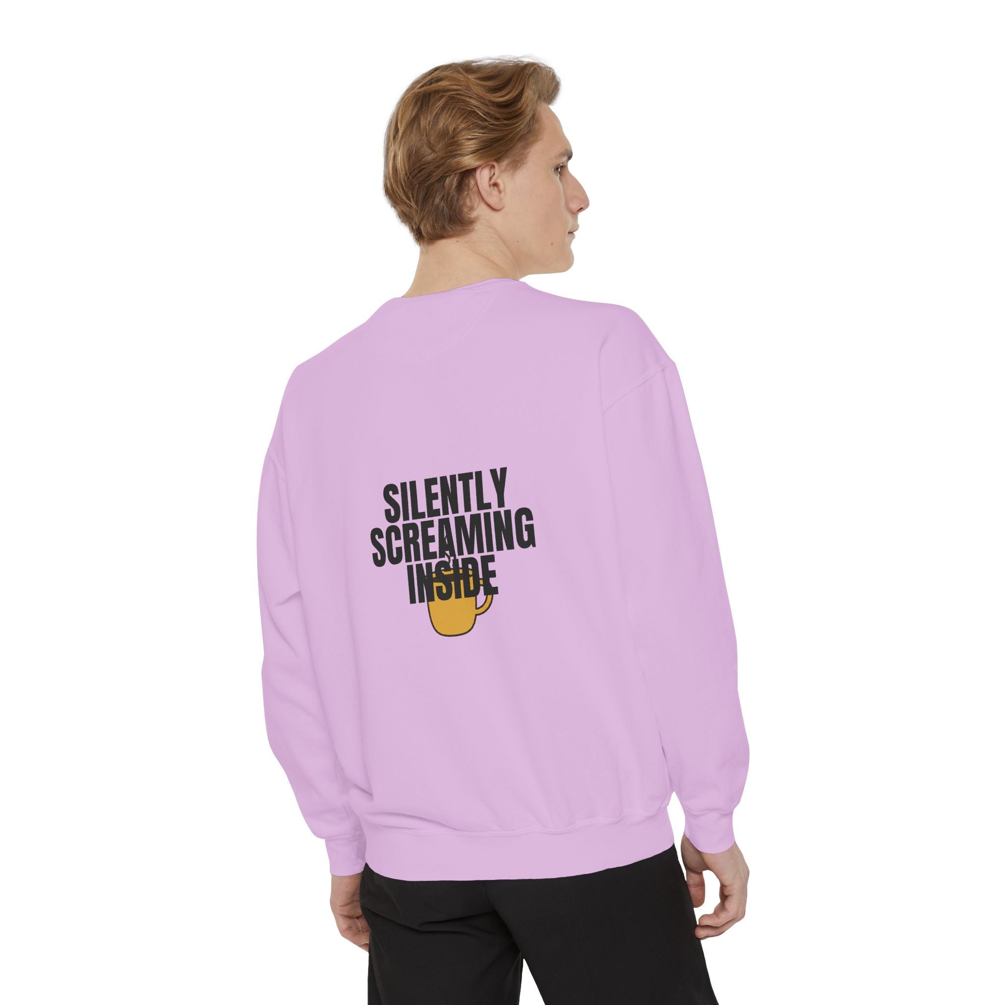 Silently Screaming Inside Shirt, Funny Sarcastic Tee, Coffee Lover Gift, Introvert Humor Sweatshirt