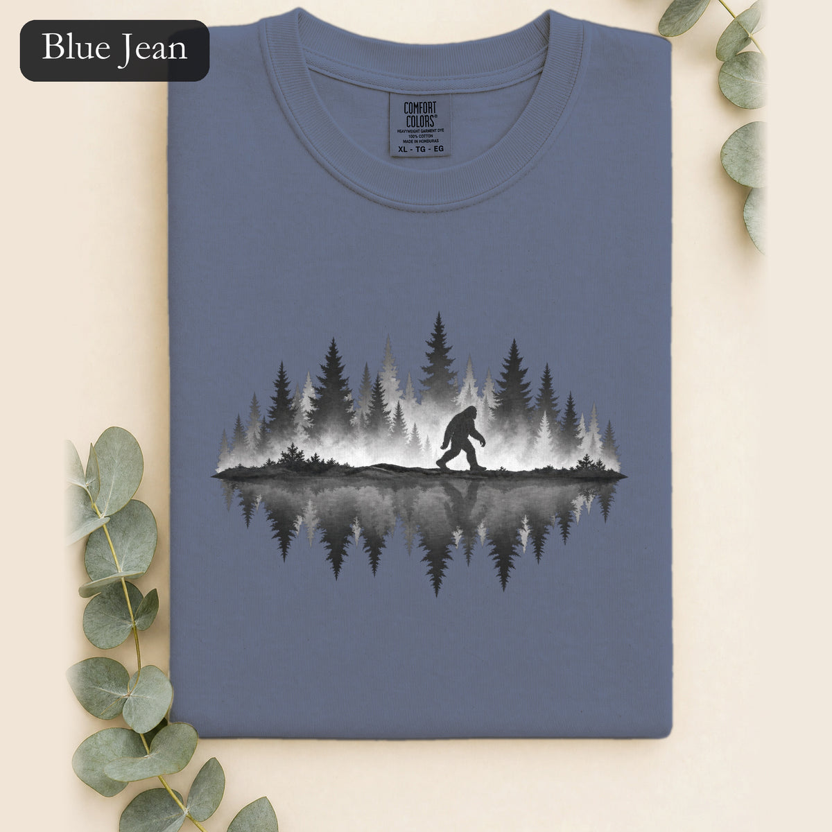 Bigfoot Silhouette Forest Shirt