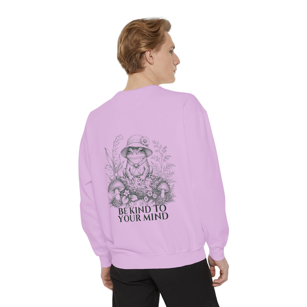 Be Kind To Your Mind Shirt, Cute Frog Tee, Mental Health Awareness Gift, Kawaii Frog Sweatshirt