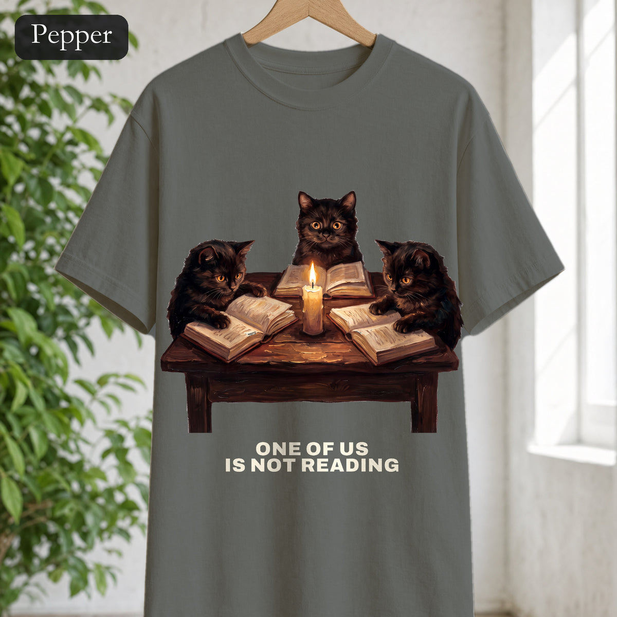 Book Club Cats Shirt, One Of Us Is Not Reading Tee, Funny Book Club Group Tee, Reader Cat Lover Gift