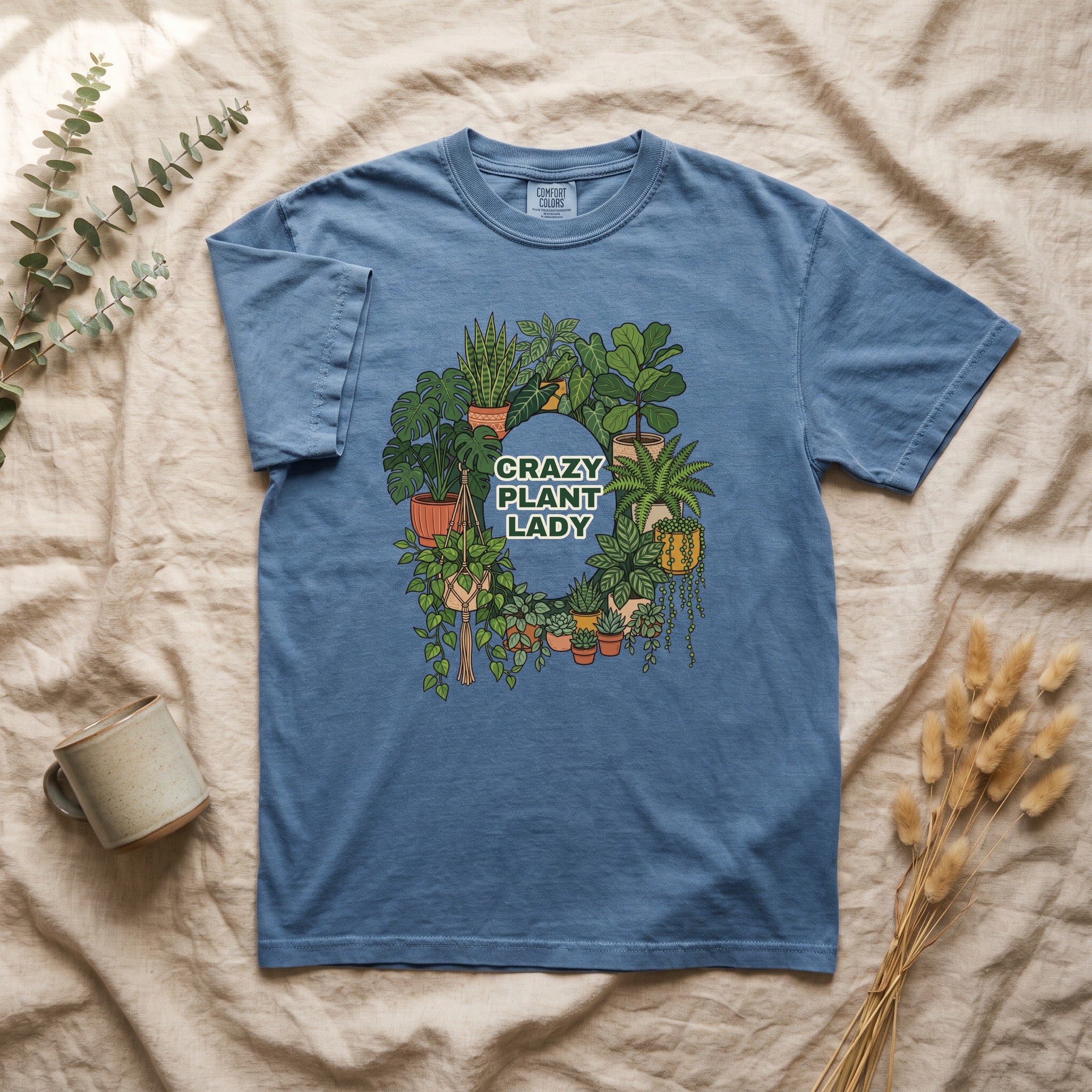 Crazy Plant Lady Shirt, Plant Mom Tee, Houseplant Lover Gift, Gardening Plant Sweatshirt