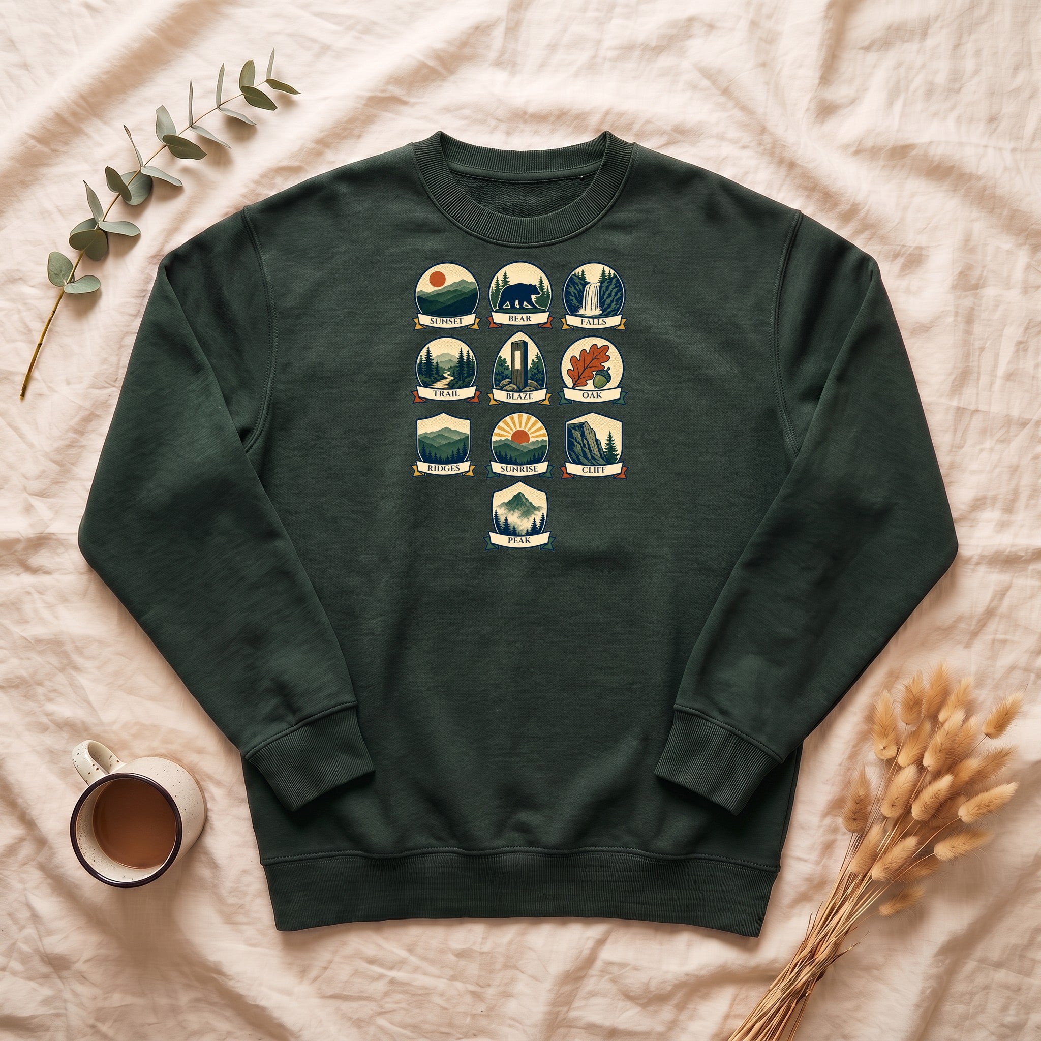 Appalachian Trail Shirt, Hiking Badge Tee, AT Thru Hiker Gift, Retro Adventure Nature Sweatshirt