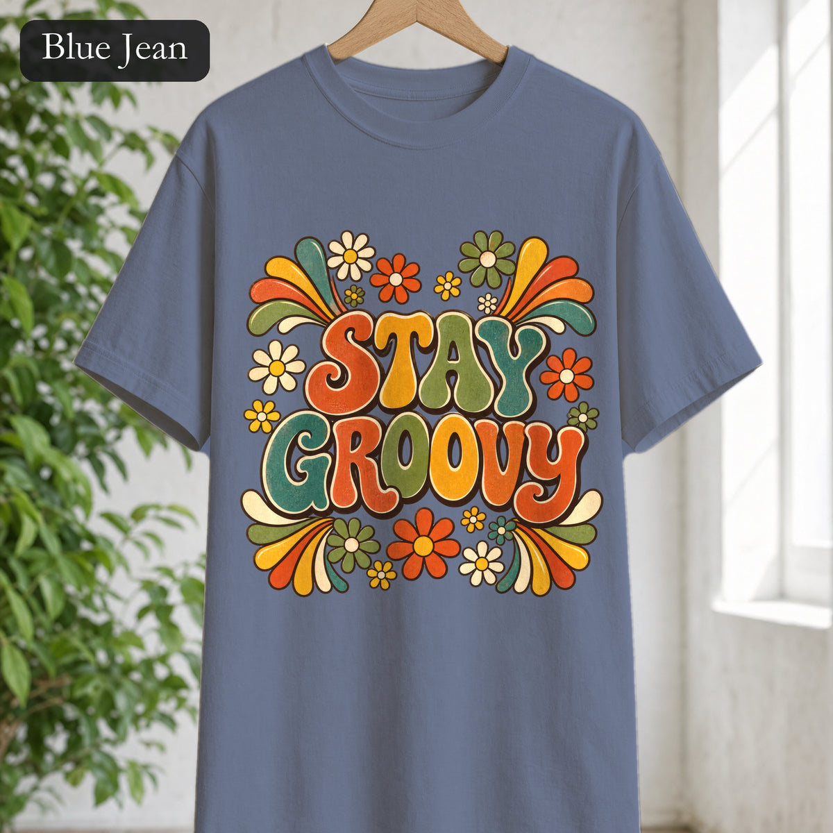 Stay Groovy Shirt, Retro 70s Tee, Groovy Aesthetic Gift, Positive Vibes Sweatshirt