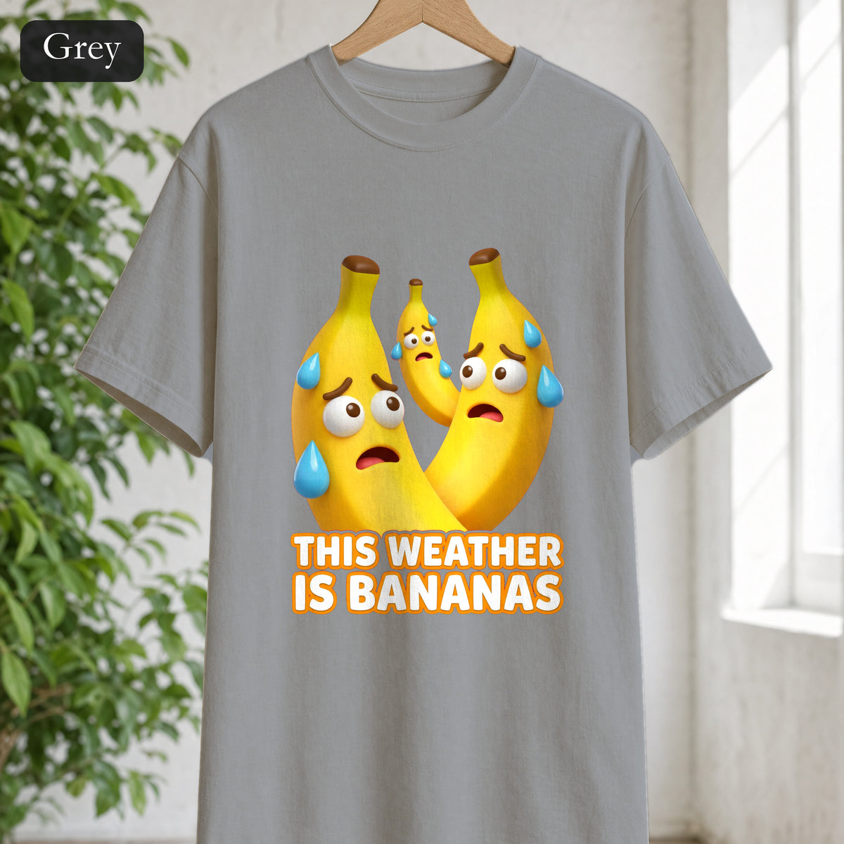 This Weather Is Bananas Shirt, Funny Sweating Banana Tee, Summer Heat Humor Gift, Hot Weather Pun Sweatshirt