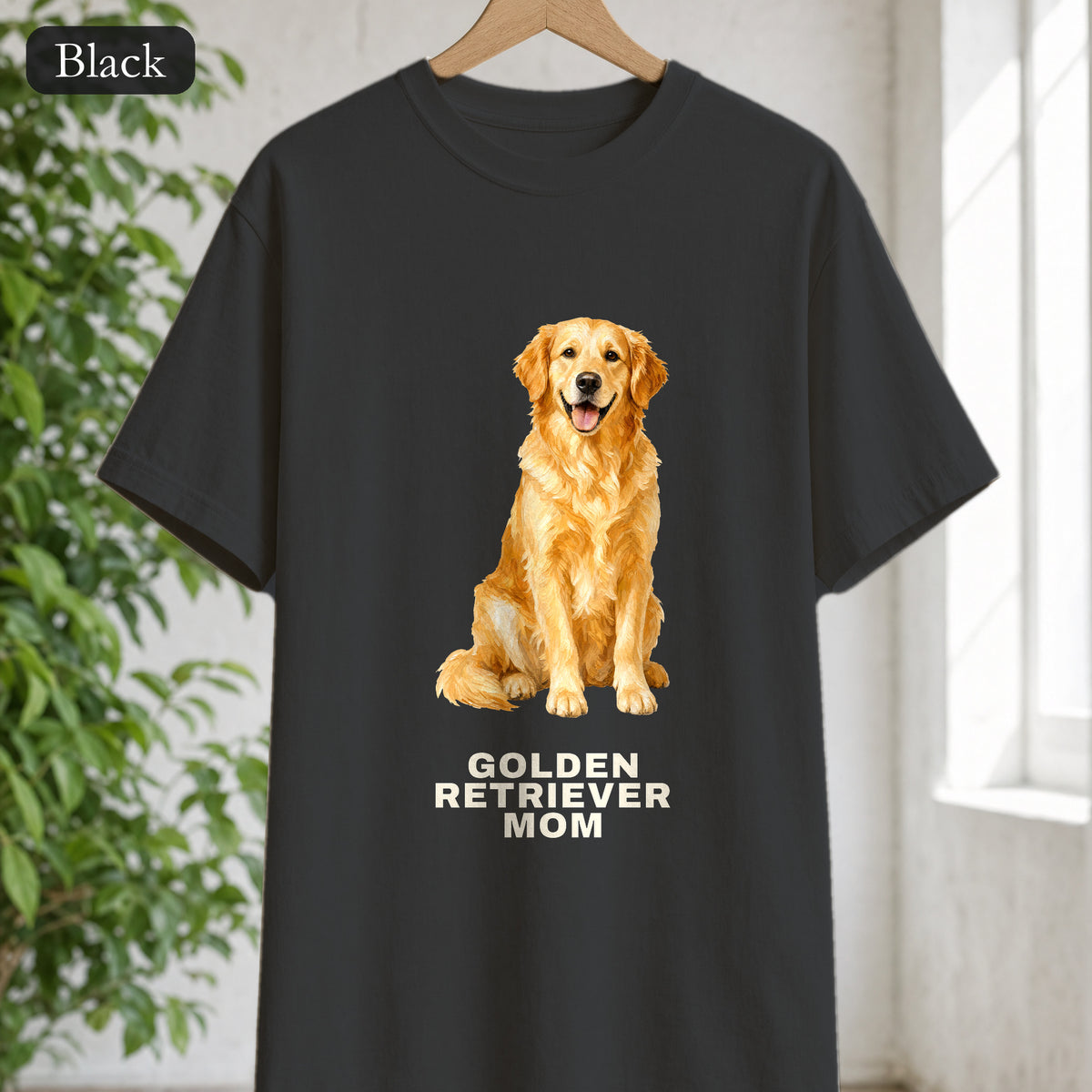 Golden Retriever Mom Shirt, Painterly Golden Dog Mom Tee, Cute Golden Lover Gift, Dog Owner Sweatshirt for Her