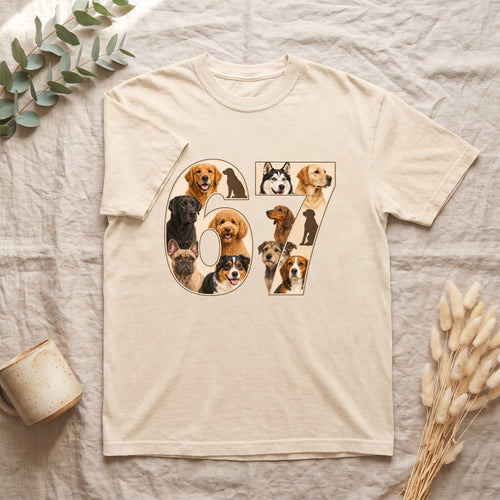 67 Dogs Shirt, Funny 67 Meme Dog Tee, Trendy Dog Number Gift, Dog Lover Sweatshirt