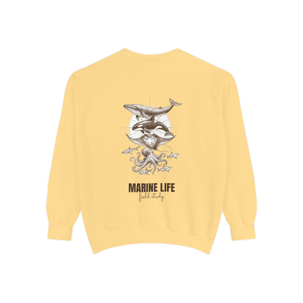 Ocean Life Sketch Shirt, Vintage Marine Animals Tee, Sailor Journal Sea Life Gift, Nautical Ocean Lover Sweatshirt