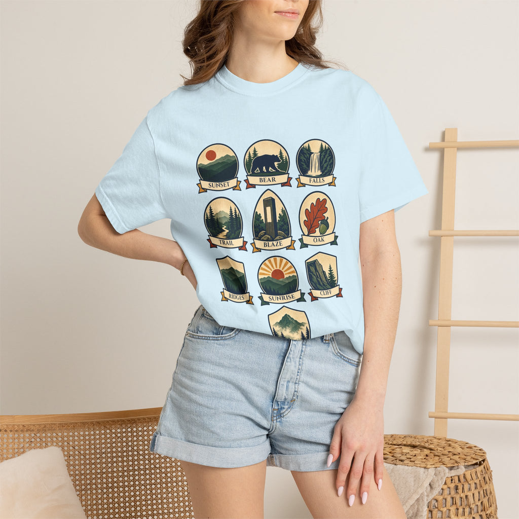 Appalachian Trail Shirt, Hiking Badge Tee, AT Thru Hiker Gift, Retro Adventure Nature Sweatshirt