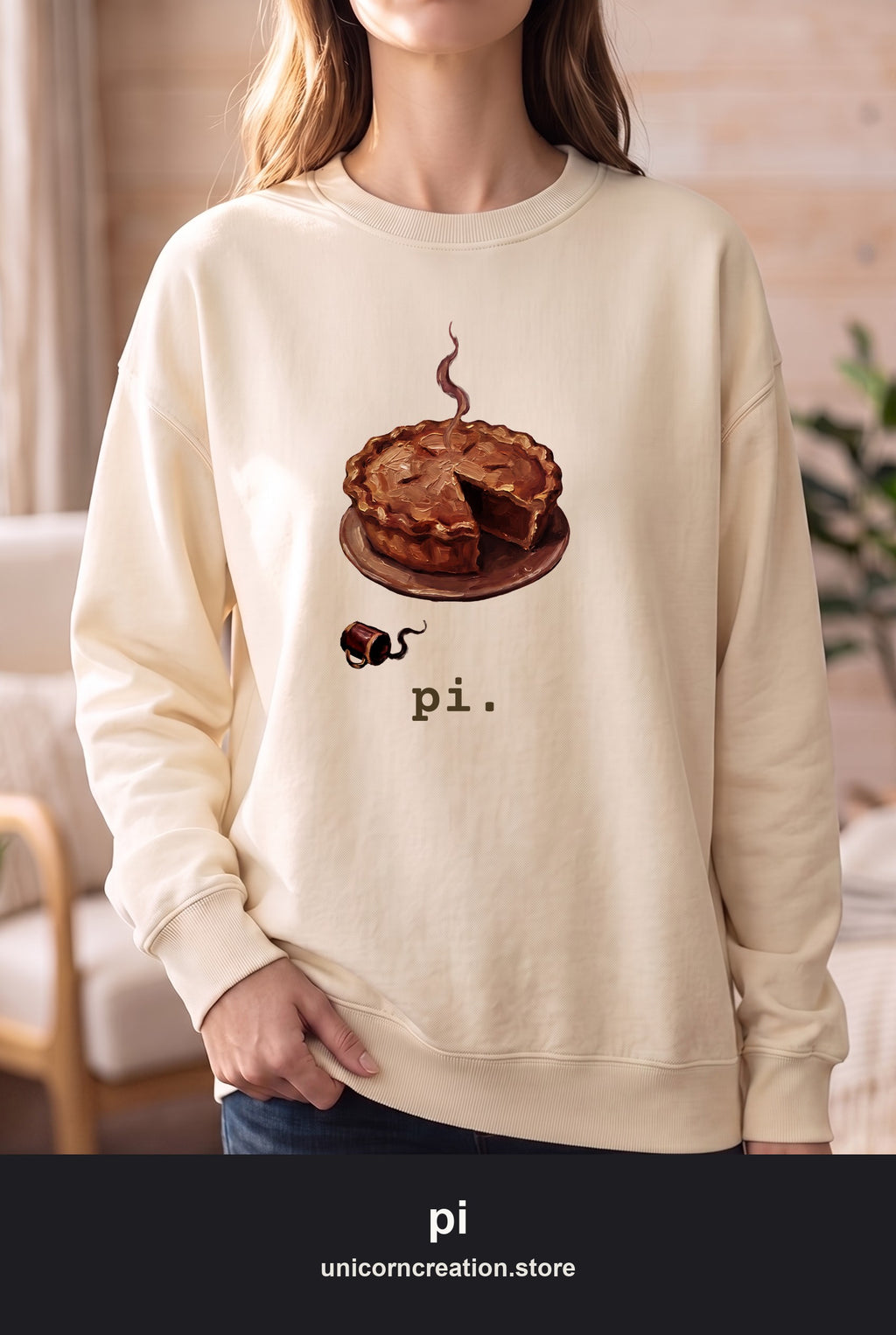 Pi Golden Pie Sweatshirt, Funny Math Teacher Crewneck, Pi Day Sweatshirt, Math Lover Teacher Gift