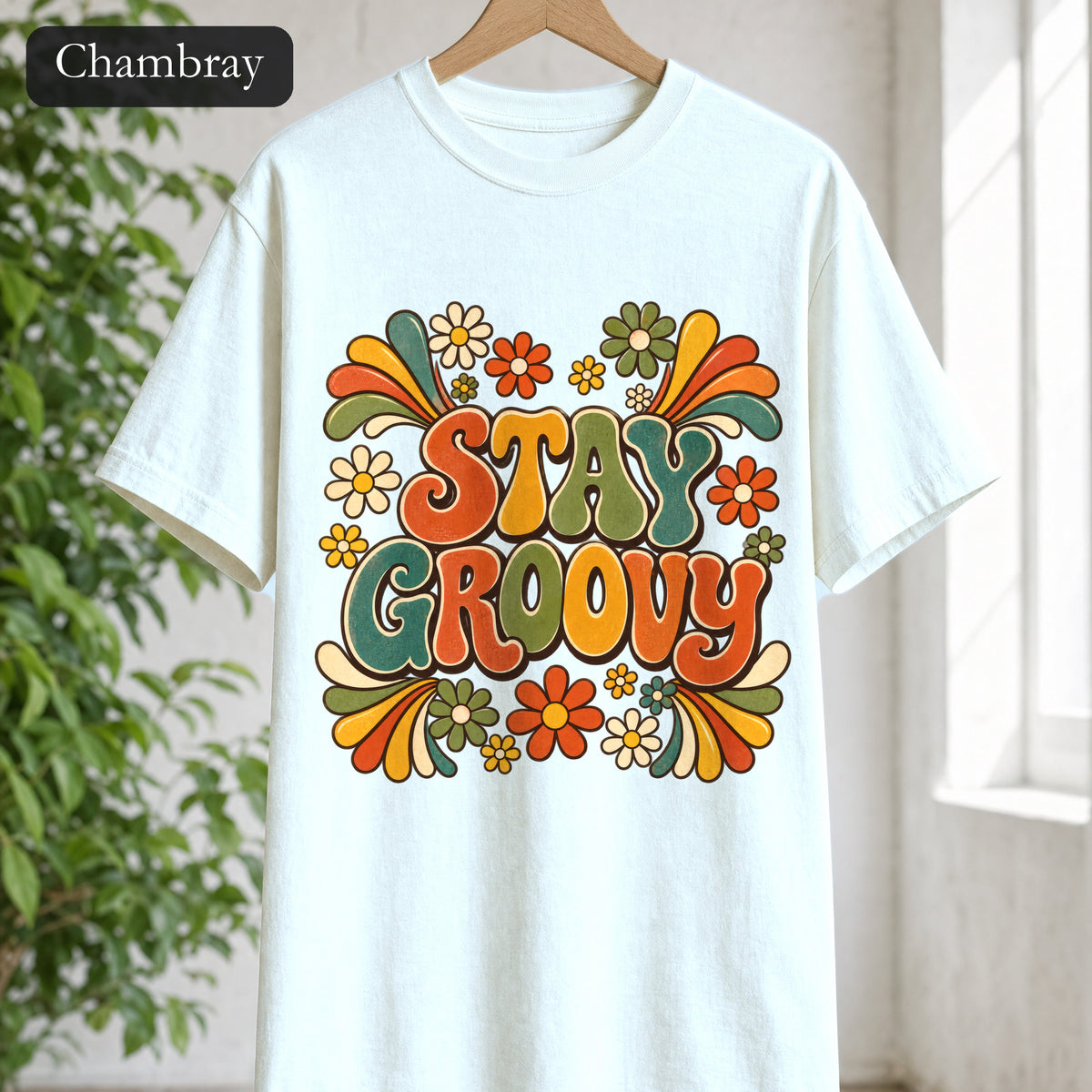 Stay Groovy Shirt, Retro 70s Tee, Groovy Aesthetic Gift, Positive Vibes Sweatshirt