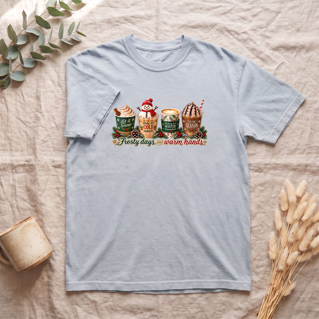 Cozy Holiday Hot Cocoa Graphic Shirt | Winter Drink Design