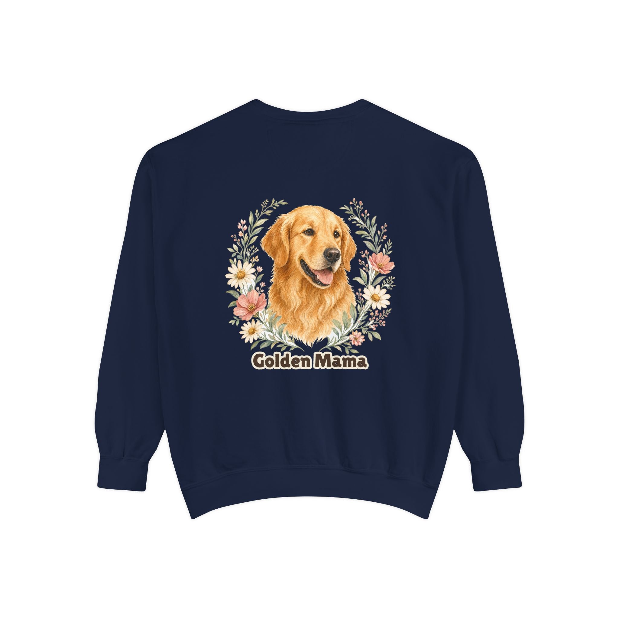 Golden Retriever Mom Shirt, Golden Mama Tee, Dog Mom Gift, Wildflower Dog Lover Sweatshirt, Cute Dog Owner Gift