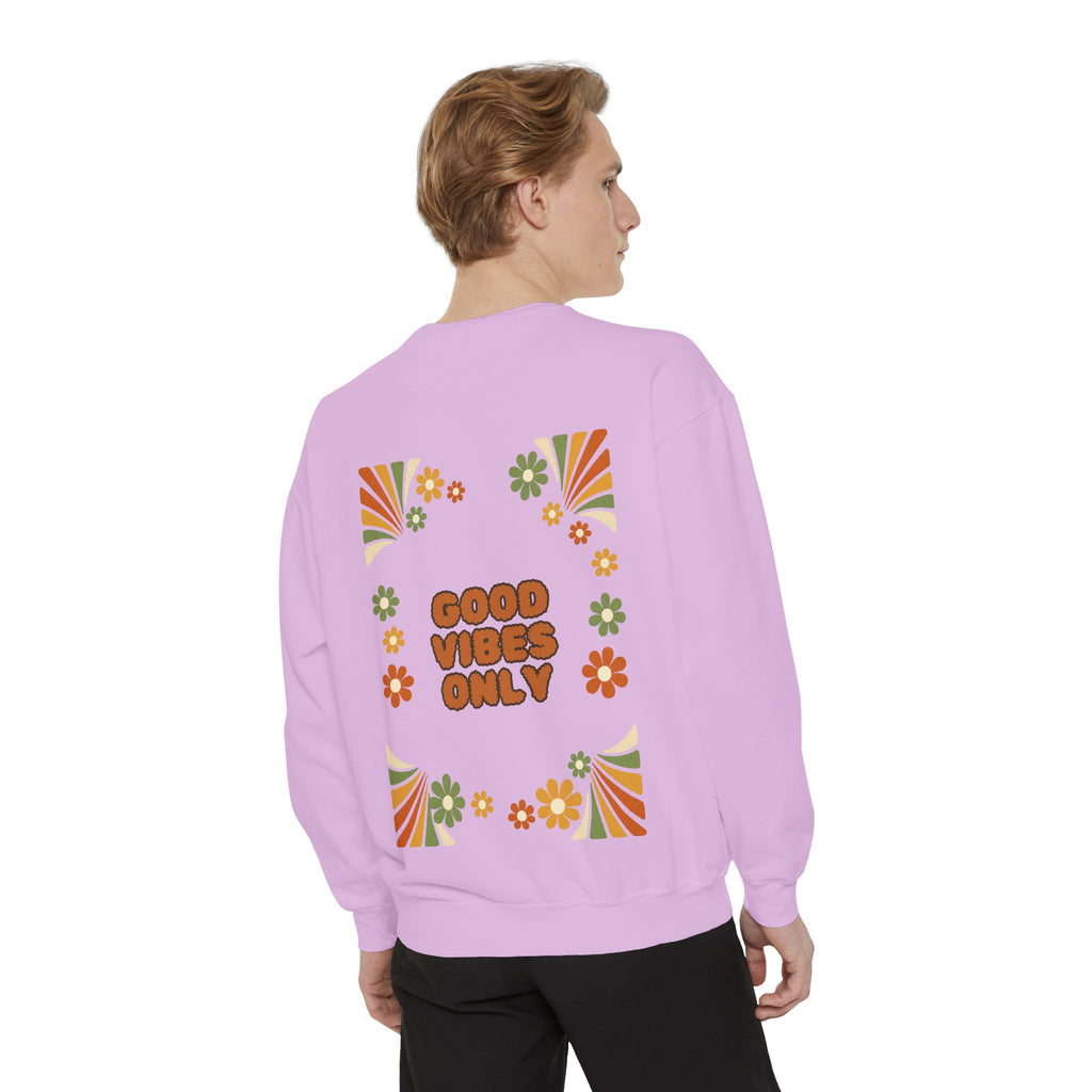 Good Vibes Only Shirt, Retro Groovy Tee, 70s Aesthetic Gift, Positive Affirmation Sweatshirt