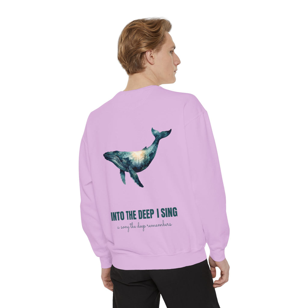 Into the Deep I Sing Shirt, Humpback Whale Double Exposure Tee, Ocean Lover Marine Life Gift, Nautical Sweatshirt