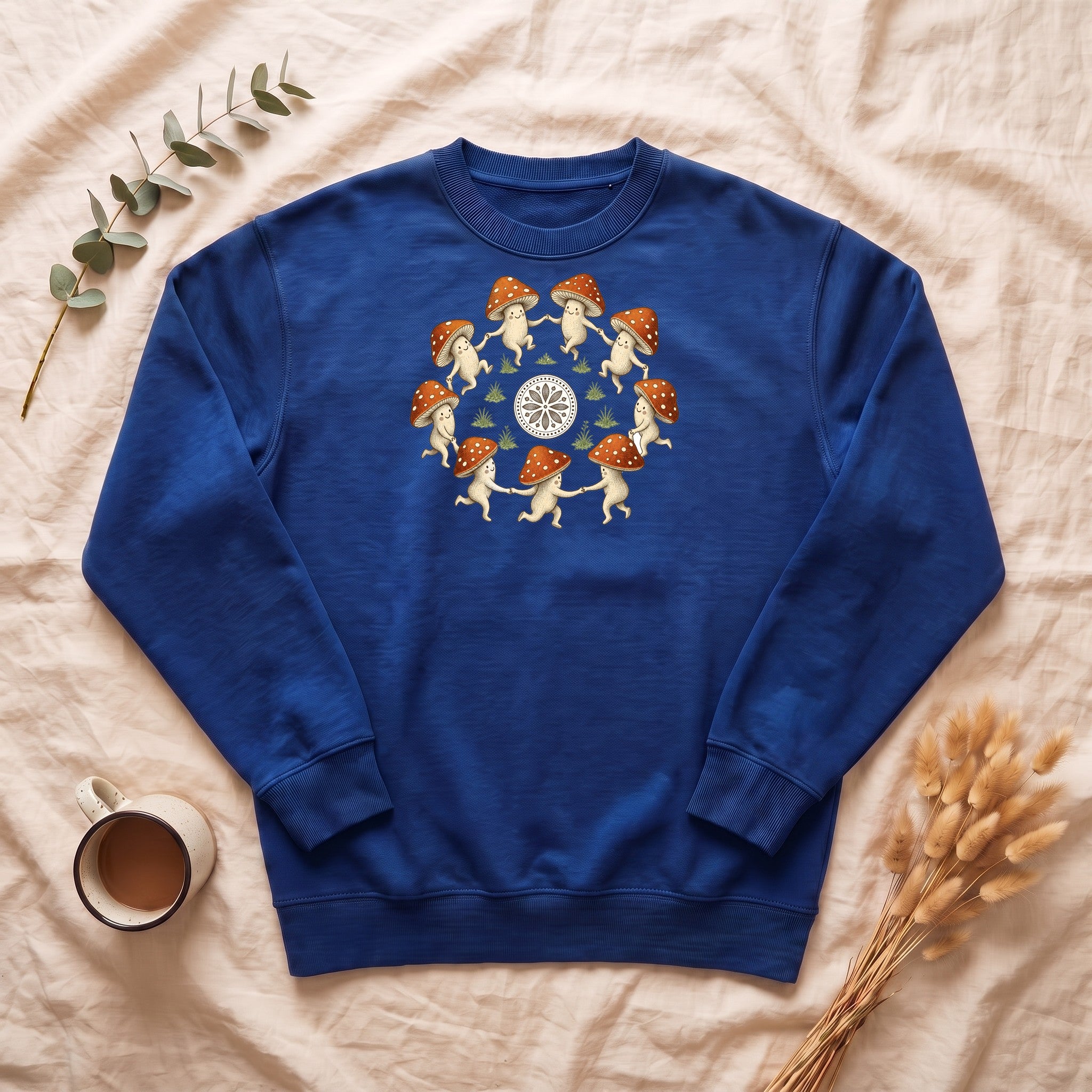 Cottagecore Mushroom Shirt, Fairy Ring Tee, Goblincore Nature Gift, Whimsical Mushroom Sweatshirt