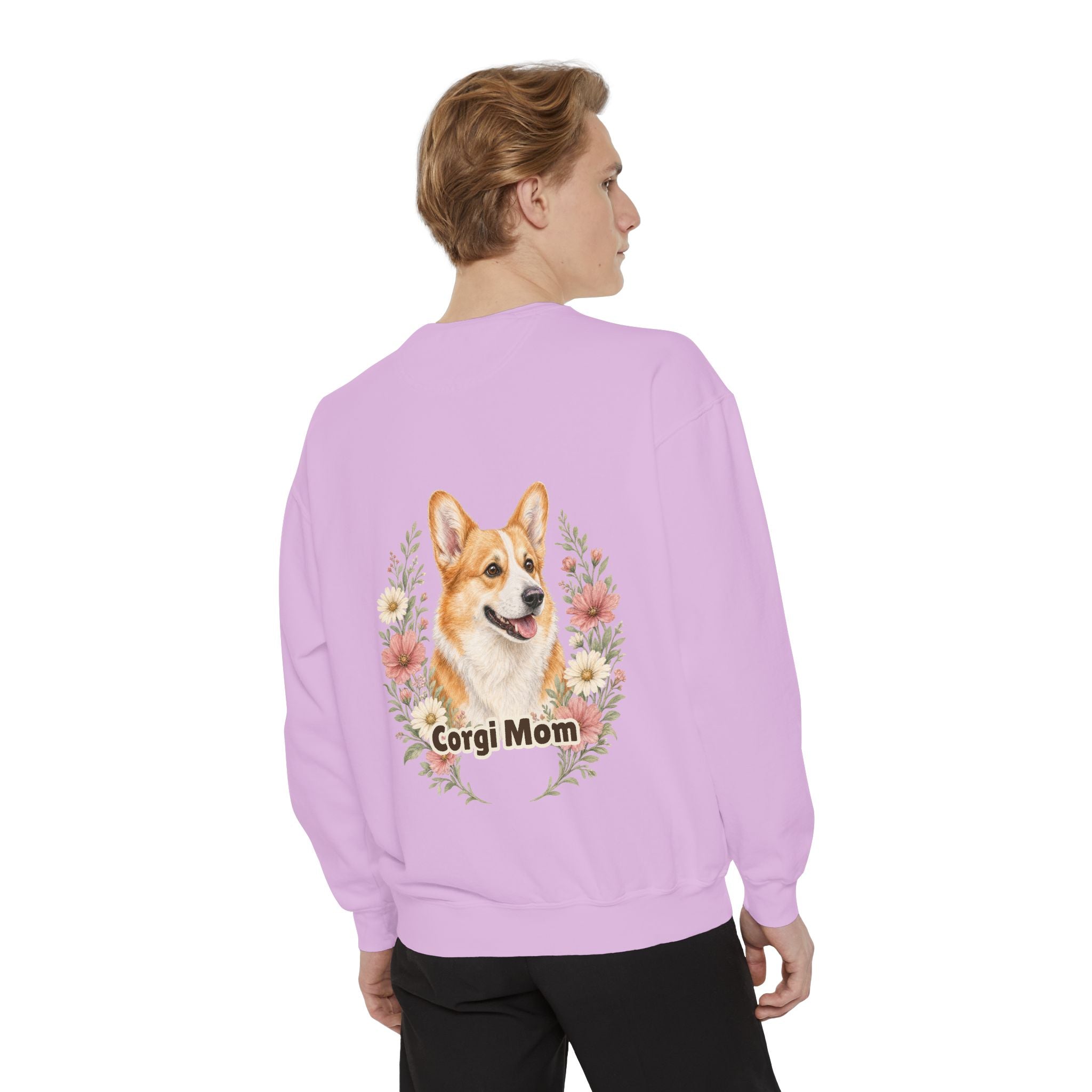 Corgi Mom Shirt, Corgi Mama Tee, Dog Mom Gift, Wildflower Corgi Lover Sweatshirt, Cute Dog Owner Gift