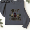 Merry Gothmas Christmas Ornament Design Sweatshirt | Faux Embroidery