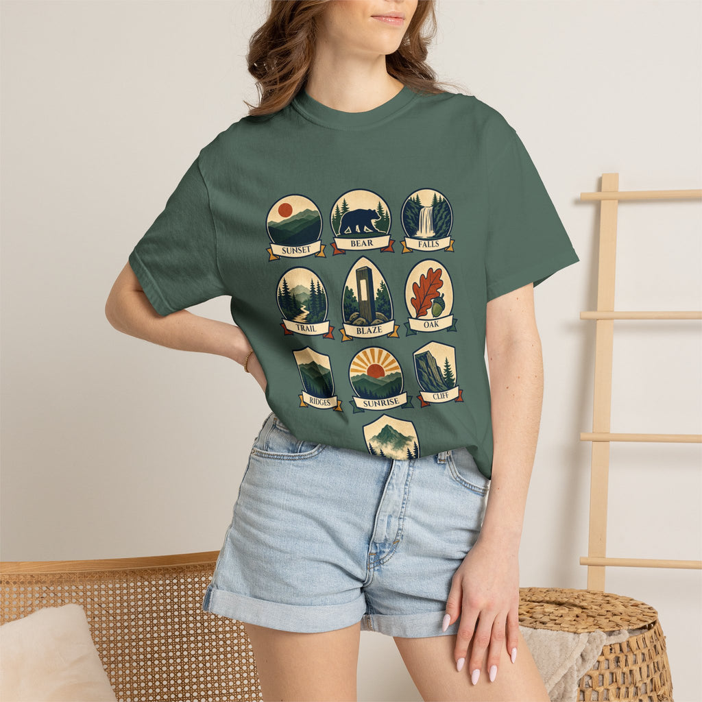 Appalachian Trail Shirt, Hiking Badge Tee, AT Thru Hiker Gift, Retro Adventure Nature Sweatshirt