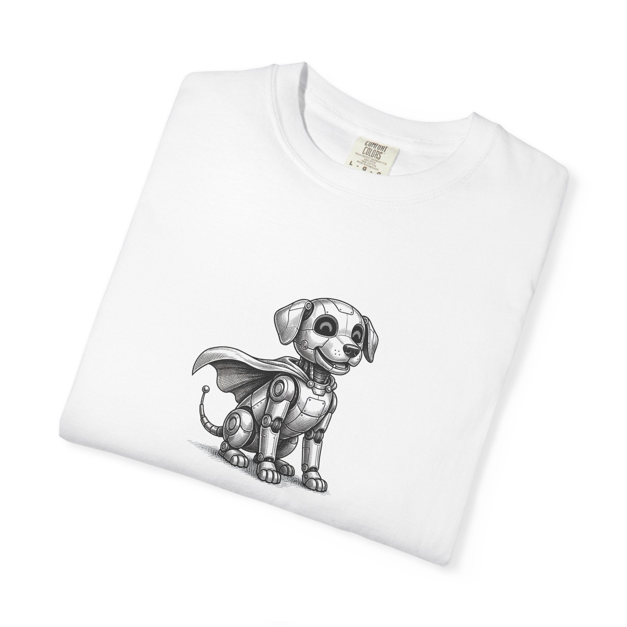 Robot Dog T-Shirt — Waiting for My Human to Reboot, Funny AI Tee