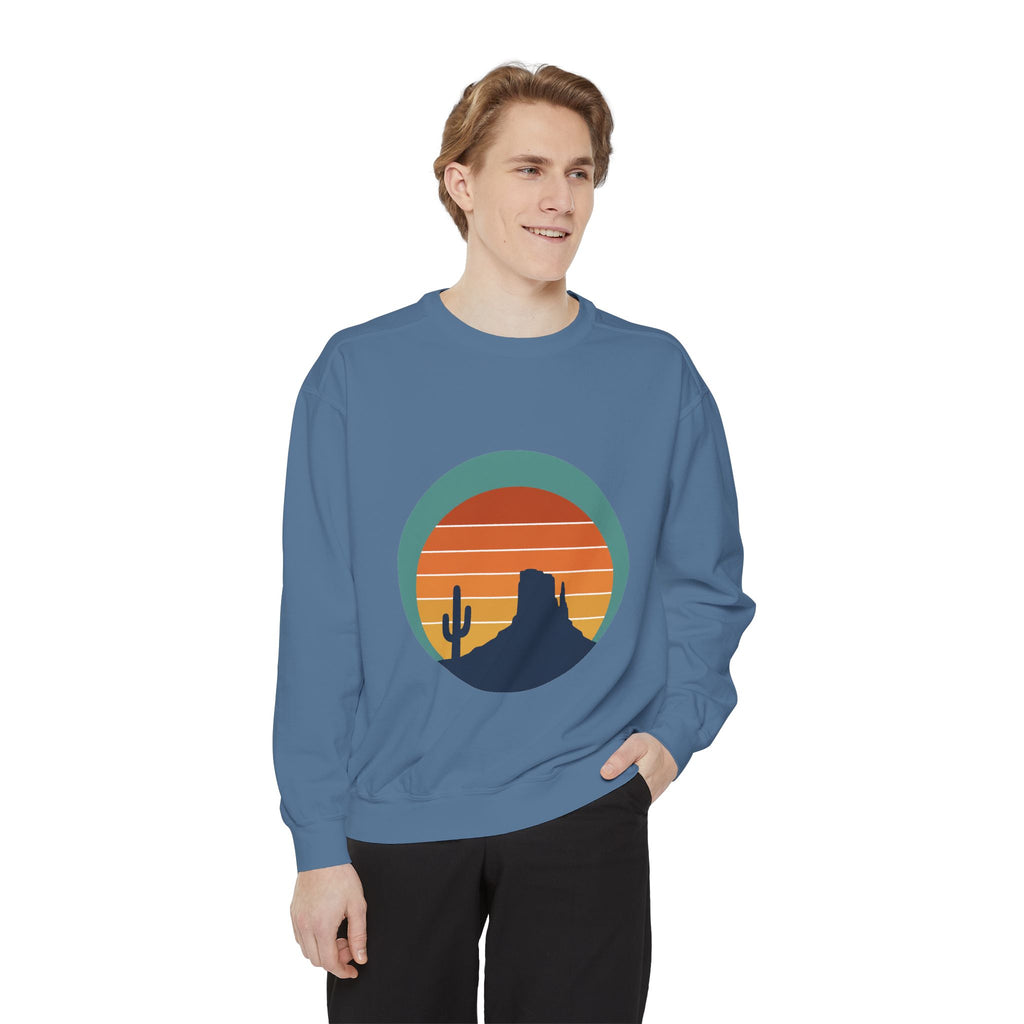 Retro Sunset Desert Shirt, Vintage Cactus Tee, Southwest Nature Gift, 70s Landscape Sweatshirt
