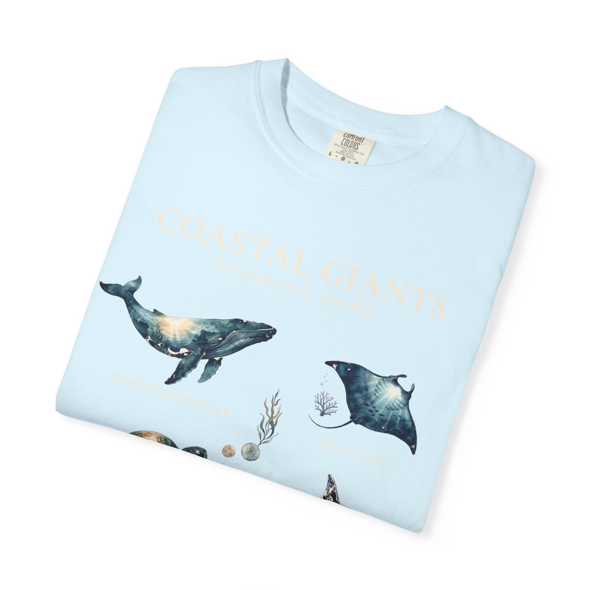 Vintage Ocean Creatures Sweatshirt, Marine Life Field Guide Crewneck, Whale Octopus Sea Turtle Ocean Lover Gift